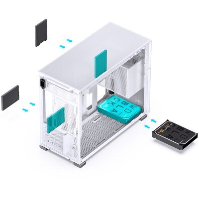 13. Obudowa komputerowa Jonsbo D31, biała