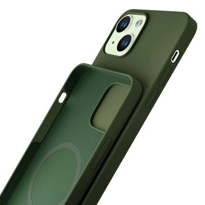 4. Etui 3mk Hardy Silicone MagCase na iPhone 15 Plus - zielone
