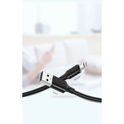 2. Kabel Ugreen US289 60138 micro USB / USB-A 2m - czarny