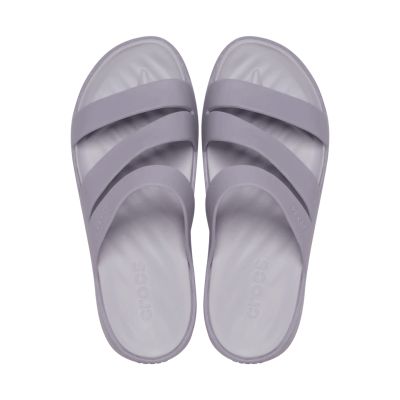 4. Klapki damskie Crocs Gataway Strappy Sandal fioletowe 209587 5PS