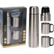 10. TERMOS TURYSTYCZNY 1000ML Z 2 KUBKAMI SREBRNY