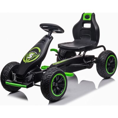 4. GOKART AUTO NA PEDAŁY ENERO 18 CZARNO ZIELONY