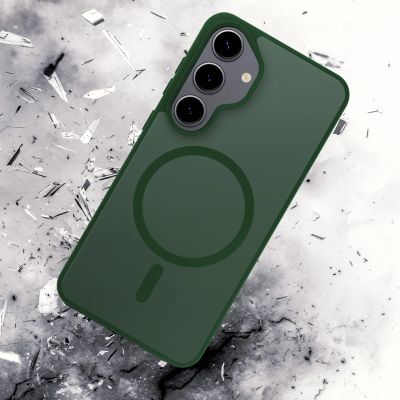 25. Etui 3mk Smoke MagCase na Samsung Galaxy S25 - zielone-półprzezroczyste