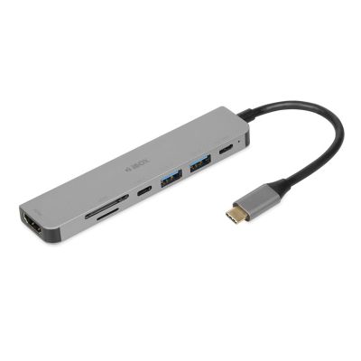 7. IBOX HUB USB IUH3SL4K SLIM USB3.2 HDMI 4K PD100W