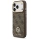 2. Etui Guess 4G Strass Logo & Big Strap Metal Buttons MagSafe na iPhone 17 Pro - brązowe