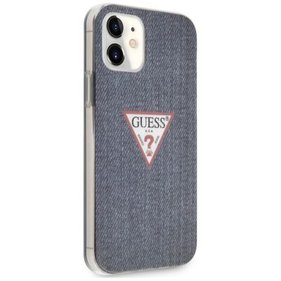4. Etui Guess Jeans Collection na iPhone 12 mini - granatowe