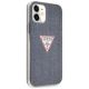 4. Etui Guess Jeans Collection na iPhone 12 mini - granatowe