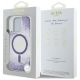 8. Etui Guess HC Resin Bottom Glitter MagSafe na iPhone 16 Pro Max - fioletowe