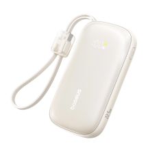 Powerbank Baseus EnerFill FC21 Qpow 3 Ultra 10000mAh 22,5W z dołączonym kablem-smyczą - beżowy