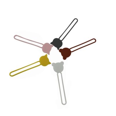 5. Silikonowy zwijacz kabla - szary