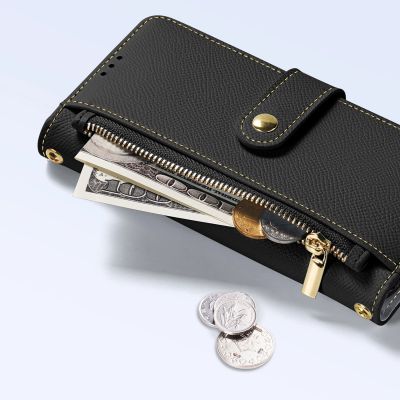 6. Etui skórzane Dux Ducis Lawa na iPhone 15 Pro Max - czarne