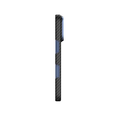 7. Etui AMAZINGTHING Titan Max Lens na iPhone 18 Pro z włókna aramidowego z osłoną aparatu kompatybilne z MagSafe - niebieskie