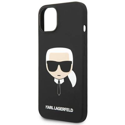 6. Etui Karl Lagerfeld Silicone Karl's Head na iPhone 14 Plus - czarne