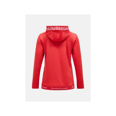4. Bluza PEAK PERFORMANCE Rider Tech Zip Hood Women czerwony