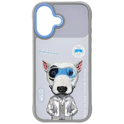 Etui Nimmy Cool&Cute 2.0 nag na iPhone 17 - szare