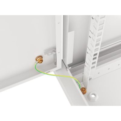 6. LANBERG SZAFA WISZĄCA RACK 19" 6U 600X600 DRZWI METALOWE SZARA (FLAT PACK) WF01-6606-00S