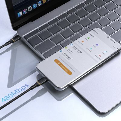 2. Kabel Dudao L25X USB-C - Lightning 1m 30W w miękkim silikonowym oplocie - czarny