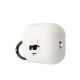 3. Etui Karl Lagerfeld Silicone Choupette Head 3D na AirPods Pro 2 - białe