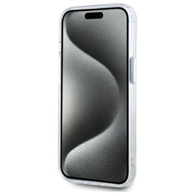 5. Etui Karl Lagerfeld IML Metal Karl&Choupette Head MagSafe na iPhone 14 - białe