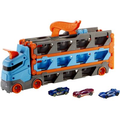 13. Hot Wheels City Wyscigowy Transporter 2W1 Gvg37