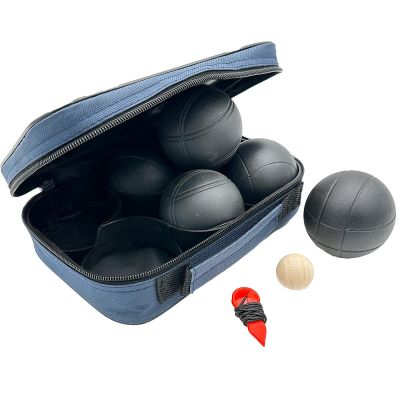 6. KULE DO GRY 6 SZT- BOULE PETANQUE CZARNE POKROWIEC ENERO PRO