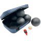6. KULE DO GRY 6 SZT- BOULE PETANQUE CZARNE POKROWIEC ENERO PRO