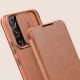 15. Nillkin Qin Leather Pro Case etui do Samsung Galaxy S22+ (S22 Plus) osłona na aparat kabura pokrowiec obudowa z klapką brązowy
