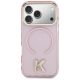 3. Etui Karl Lagerfeld IML K Head Logo MagSafe na iPhone 17 Pro Max - różowe