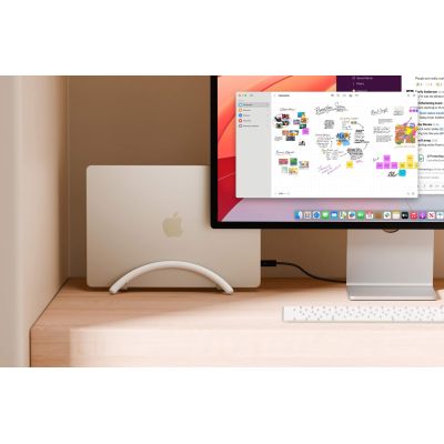 4. Aluminiowa podstawka do MacBooka, Notebooka (white)