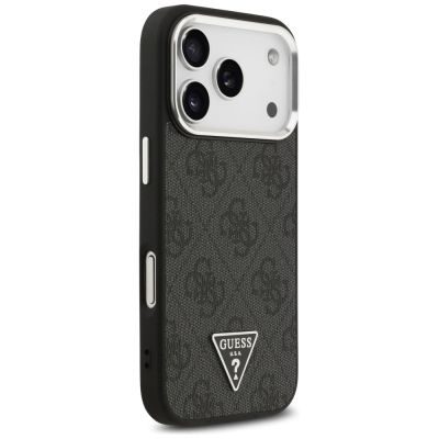 4. Etui Guess 4G Triangle Logo MagSafe na iPhone 17 Pro - czarne