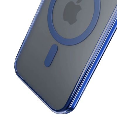 20. Etui 3mk Frosty MagCase Blue na Apple iPhone 13 Pro Max - przezroczyste