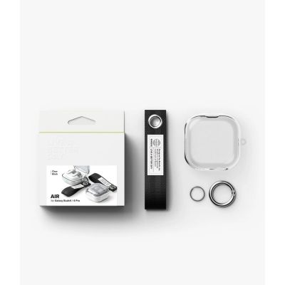7. Etui Ringke Air na Samsung Galaxy Buds 4 / 4 Pro - przezroczyste