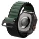 10. Pasek Pasek Spigen WBF1 na Apple Watch 44 / 45 / 46 / 49 mm - czarno-zielony