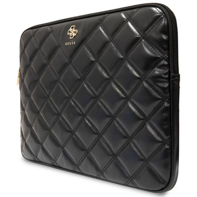 2. Pokrowiec Guess Quilted 4G na laptopa 14" - czarny