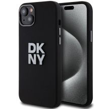 Etui DKNY Liquid Silicone Metal Logo na iPhone 15 Plus / 14 Plus - czarne