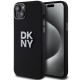 Etui DKNY Liquid Silicone Metal Logo na iPhone 15 Plus / 14 Plus - czarne