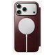 3. NOMAD Modern Leather Folio - skórzane etui do iPhone 17 Pro Max kompatybilne z MagSafe, skóra Horween (burgundy)