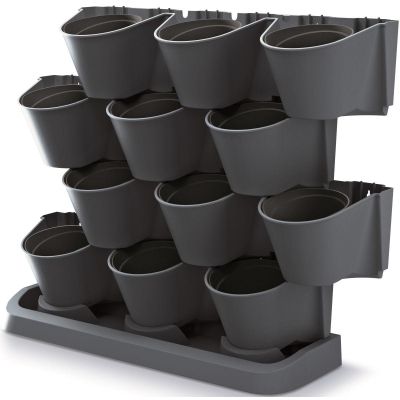 32. KWIETNIK OGRÓD WERTYKALNY STOJĄCY ANTRACYT