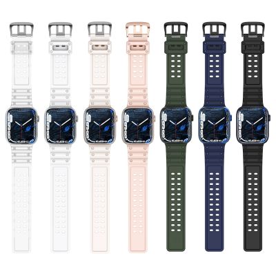 7. Pasek Strap Triple Protection do Apple Watch 38 / 40 / 41 mm opaska bransoleta - przezroczysty
