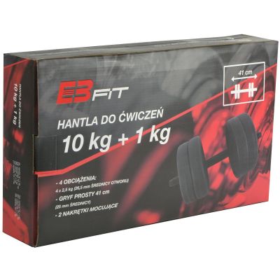 2. Hantel EBfit kompozytowy regulowany 10 kg