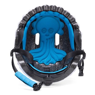 5. Kask rowerowy dziecięcy Wozinsky  motyw dinozaur 52-56 cm - niebieski