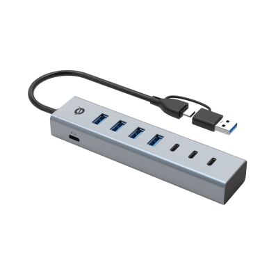 3. Conceptronic HUBBIES20G huby i koncentratory USB 3.2 Gen 1 (3.1 Gen 1) Type-C 5000 Mbit/s Szary