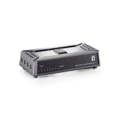 2. LevelOne FSW-0808TX przełącznik sieciowy Nie zarządzany Fast Ethernet (10/100) Szary