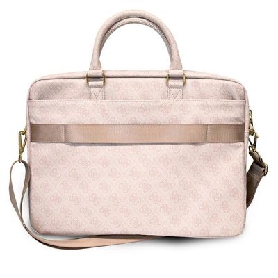 3. Torba Guess 4G Big Logo na laptopa 16'' - różowa