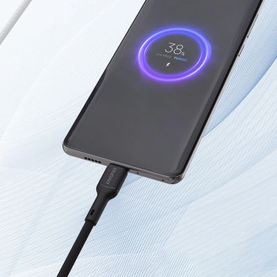 4. Kabel Dudao L9T 5A USB-A - USB-C 1m - czarny