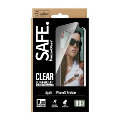 4. PanzerGlass Screen protector | Apple | iPhone 17 Pro Max | Transparent | Ultra-Wide Fit w. EasyAligner