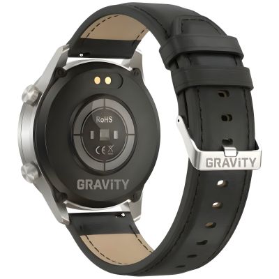 13. Smartwatch Gravity Srebrny 2 Paski GT10-7