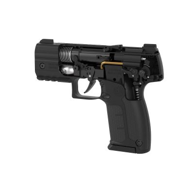 11. Pistolet na kule gumowe i pieprzowe BYRNA SD BLACK k.68 CO2 8g zestaw