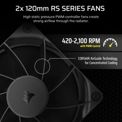 3. CORSAIR NAUTILUS 240, 240mm Radiator, Liquid CPU Cooler