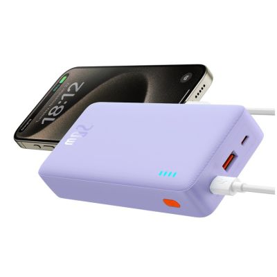 5. BASEUS POWERBANK AIRPOW 20000MAH 20W (FIOLETOWY)